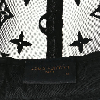 Louis Vuitton Monogram Mesh Cotton Tourist Cap 60 Black 7 of 7