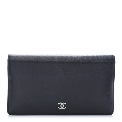 Chanel Caviar Sevruga Yen Wallet Black 1 of 11
