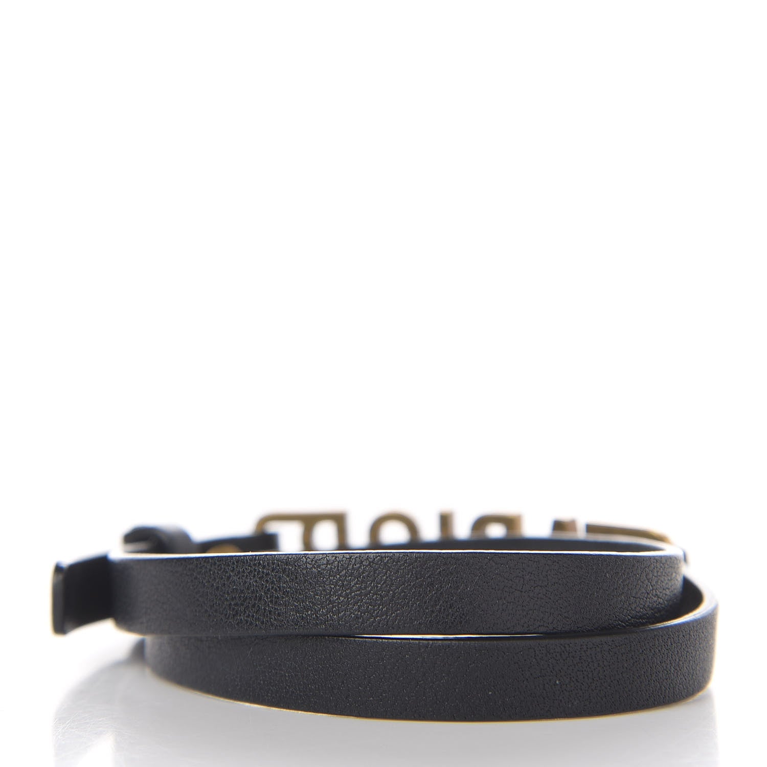 Christian Dior Calfskin J'adior Double Bracelet Black 2 of 6
