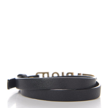 Christian Dior Calfskin J'adior Double Bracelet Black 2 of 6