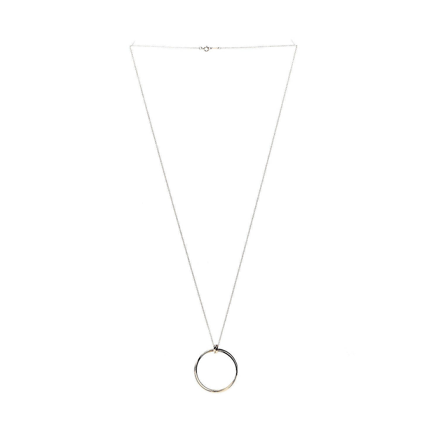 18K Rose Gold Paloma's Melody Circle Pendant Necklace