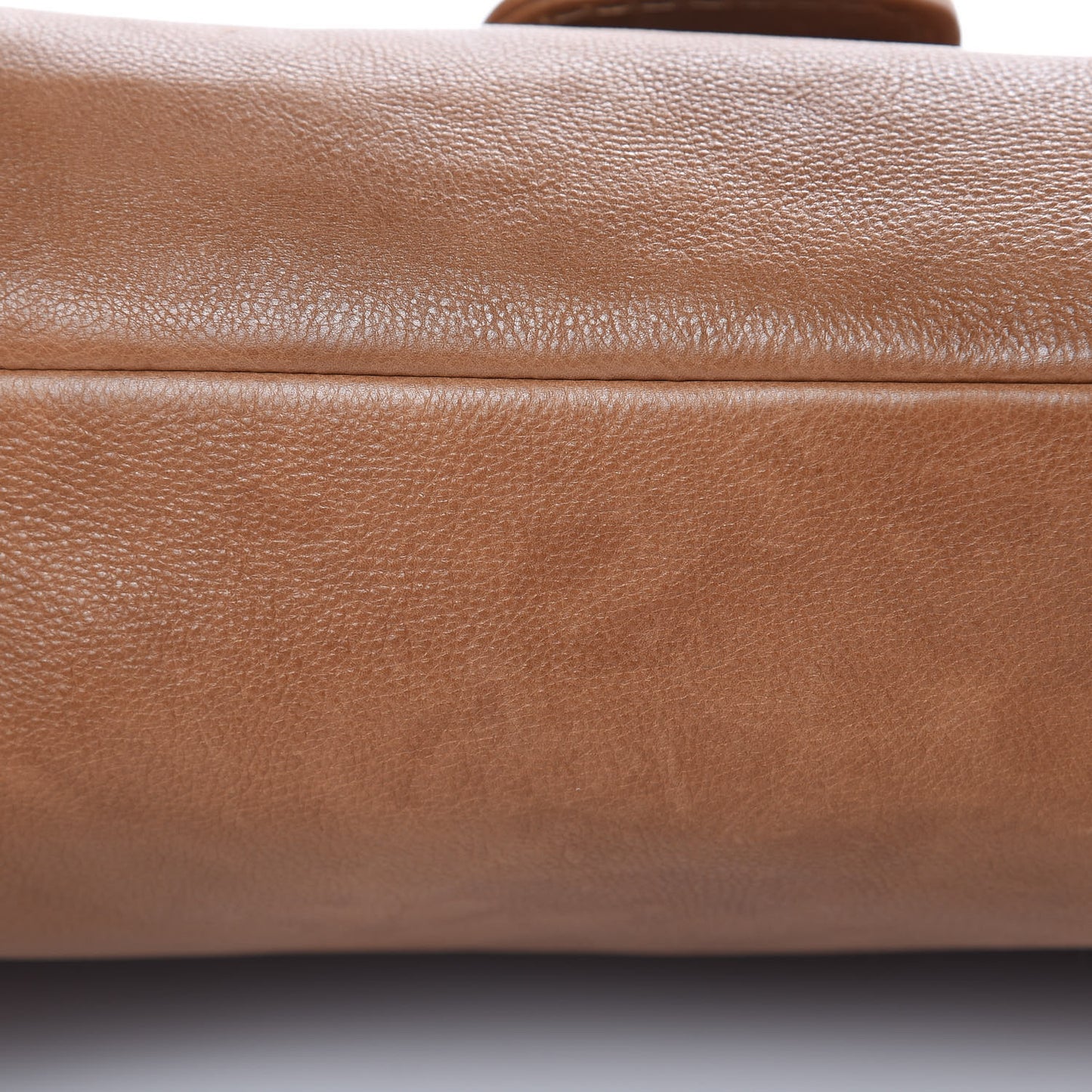 Pebbled Calfskin Marrakech Clutch Camel