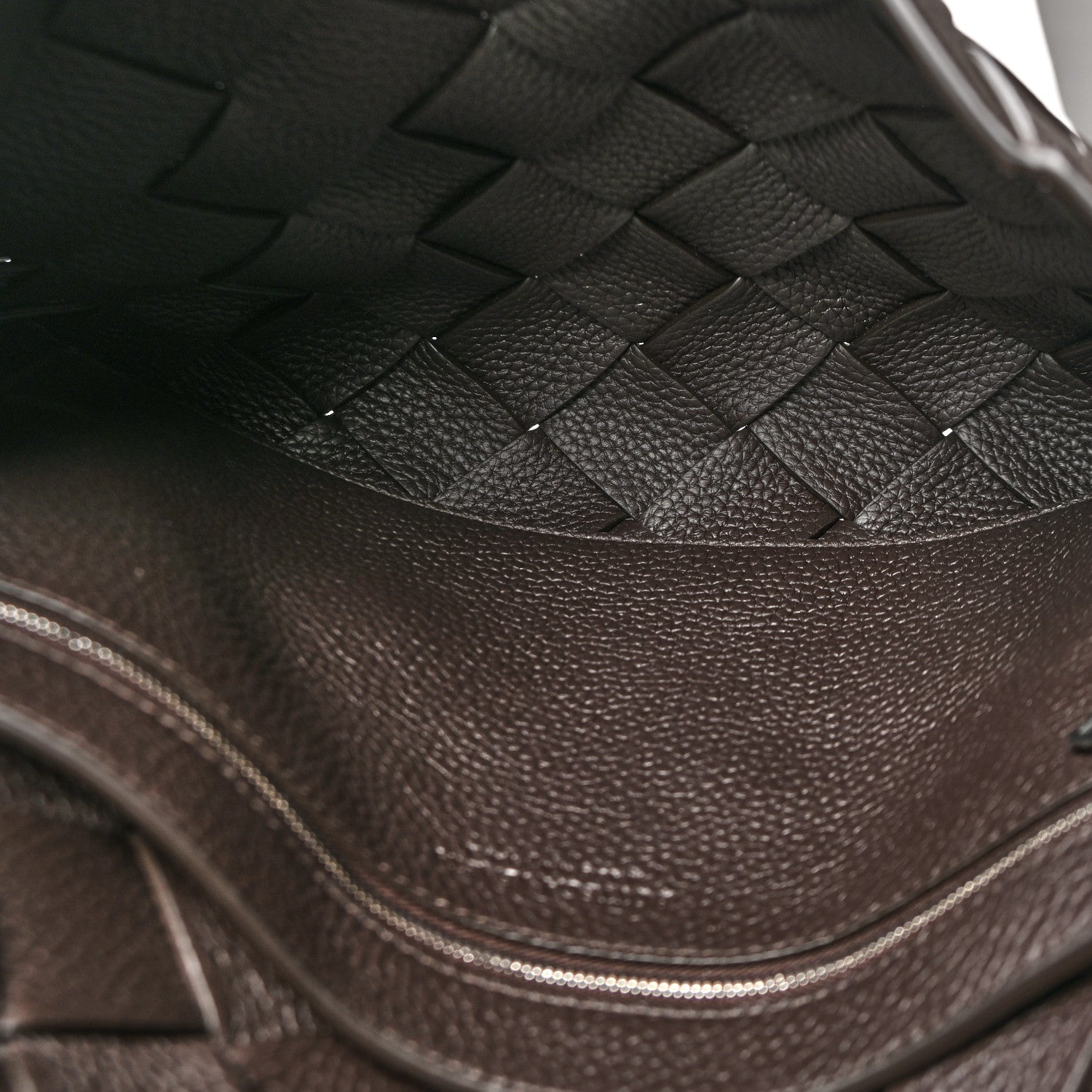 Bottega Veneta Grained Calfskin Intreccio Large Diago Crossbody Bag Fondant 5 of 11