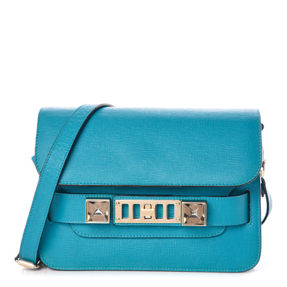 Proenza Schouler New Linosa Mini PS11 Classic Shoulder Bag Turquoise 1 of 15