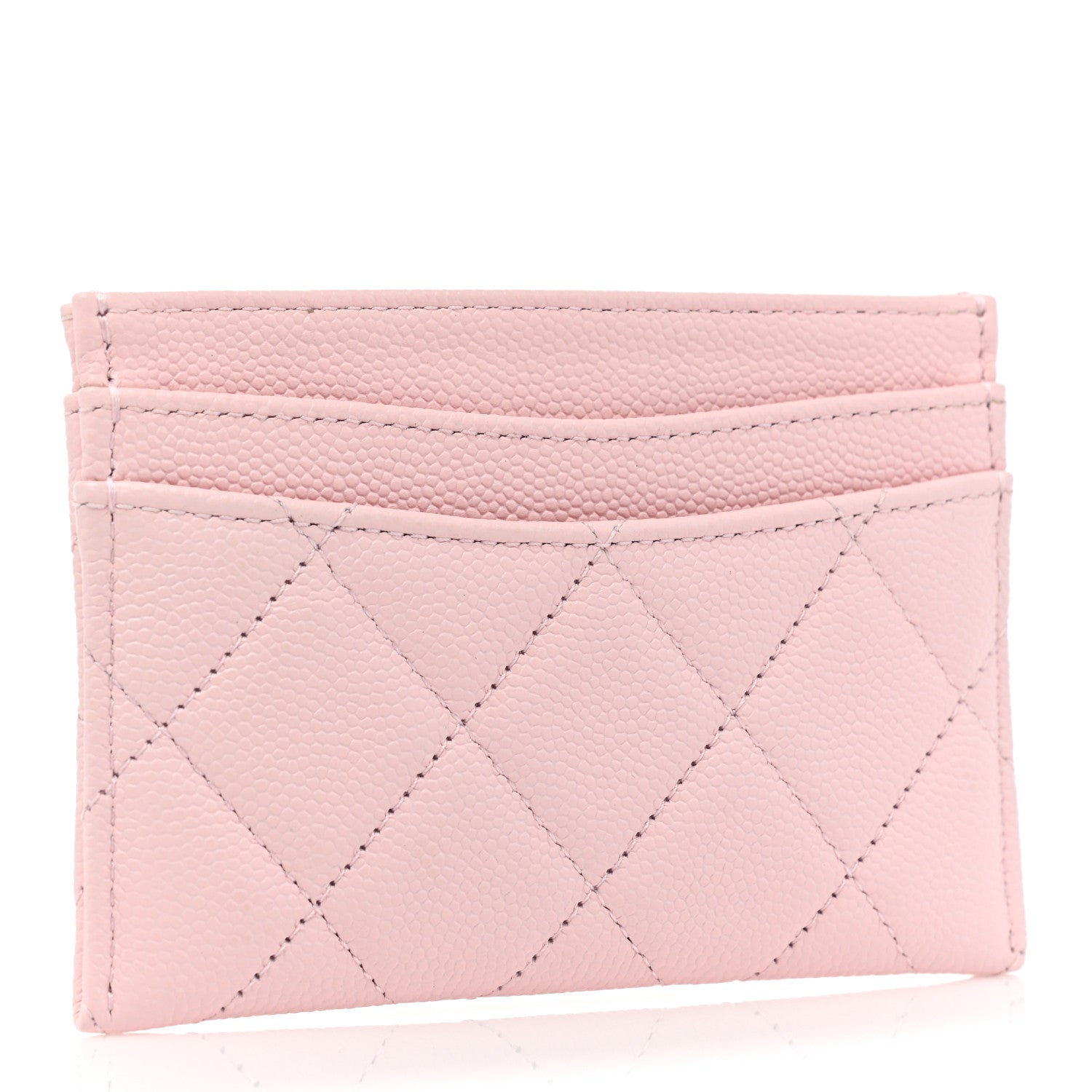 Chanel Caviar Quilted Card Holder Light Pink 2 of 9
