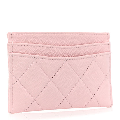 Chanel Caviar Quilted Card Holder Light Pink 2 of 9