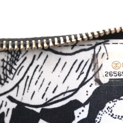 Chanel Goatskin Classic Zip Pouch Black 8 of 9