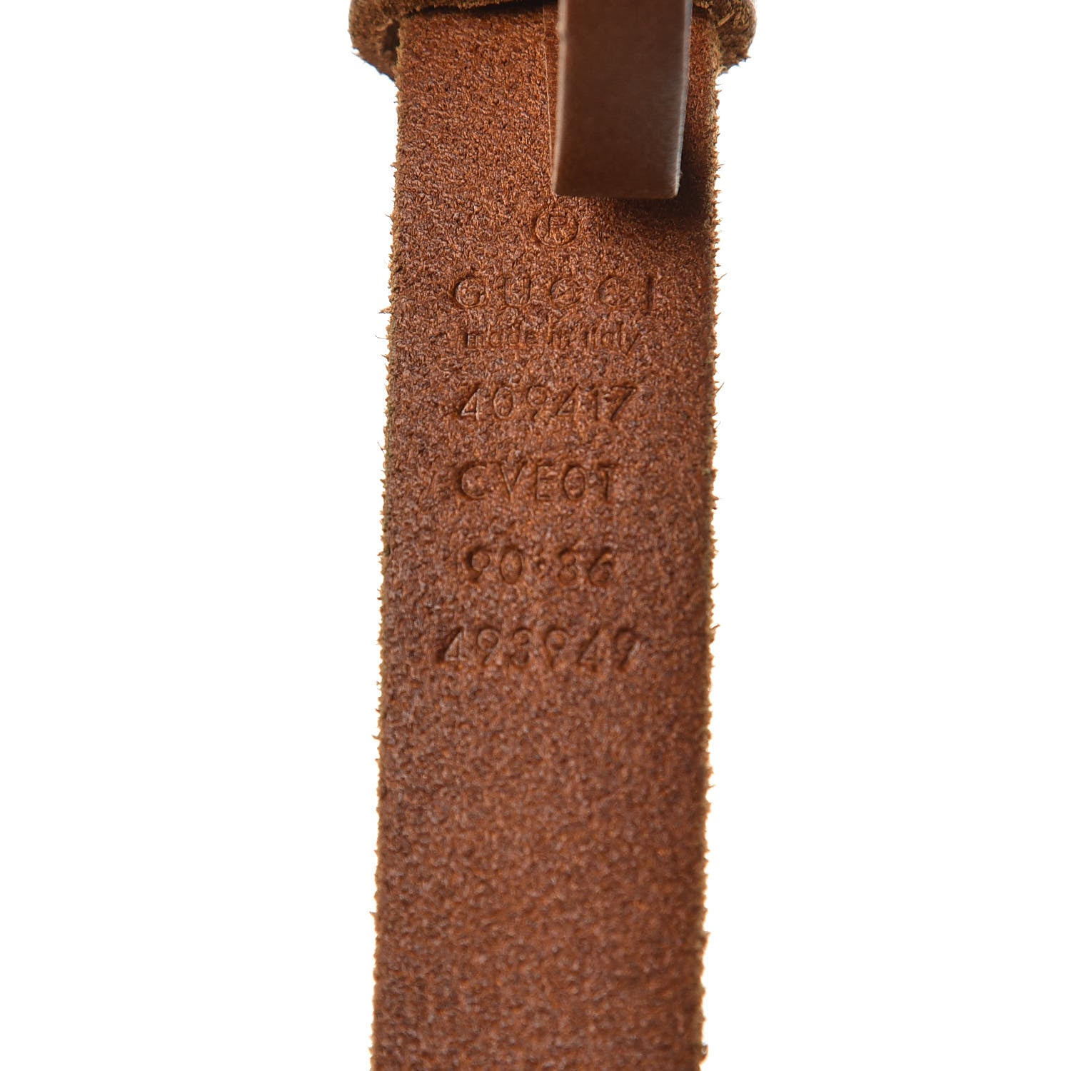 Gucci Faded Calfskin Double G 20mm Belt 90 36 Cuir 8 of 8