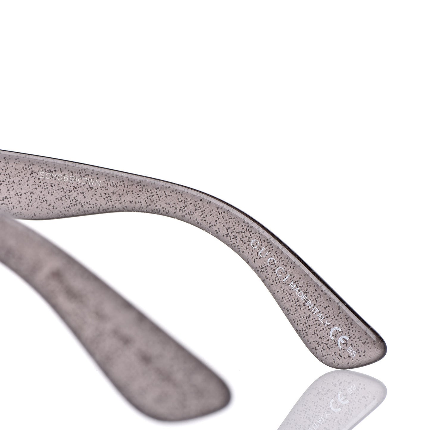 Glitter Cat Eye Optyl Sunglasses GG 3838F Grey Silver