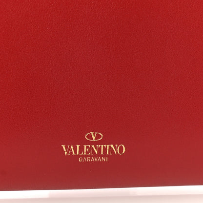 Valentino Garavani Vitello Rockstud Wristlet Travel Wallet Rosso Valentino 6 of 11