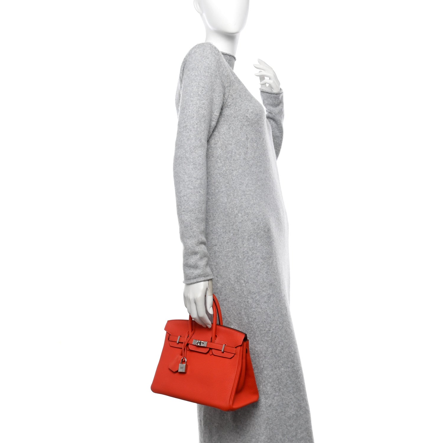 Hermes Togo Birkin 25 Orange Poppy 2 of 13
