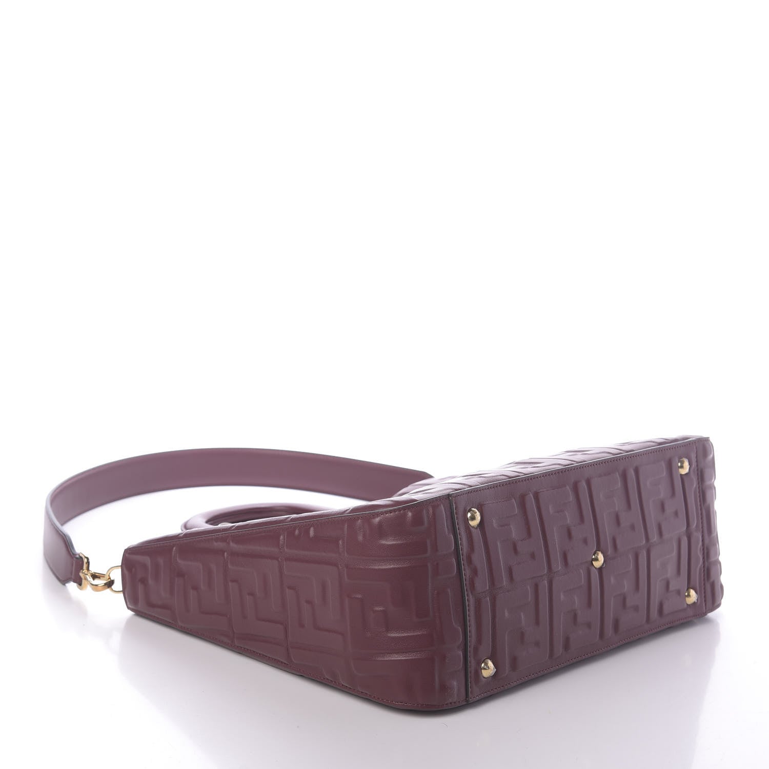 Fendi Nappa FF 1974 Embossed Medium FF Tote Barolo 5 of 10