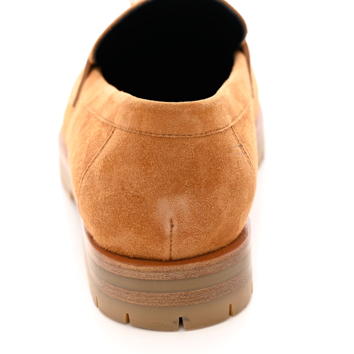 Suede Goatskin Faubourg Loafers 37.5 Naturel