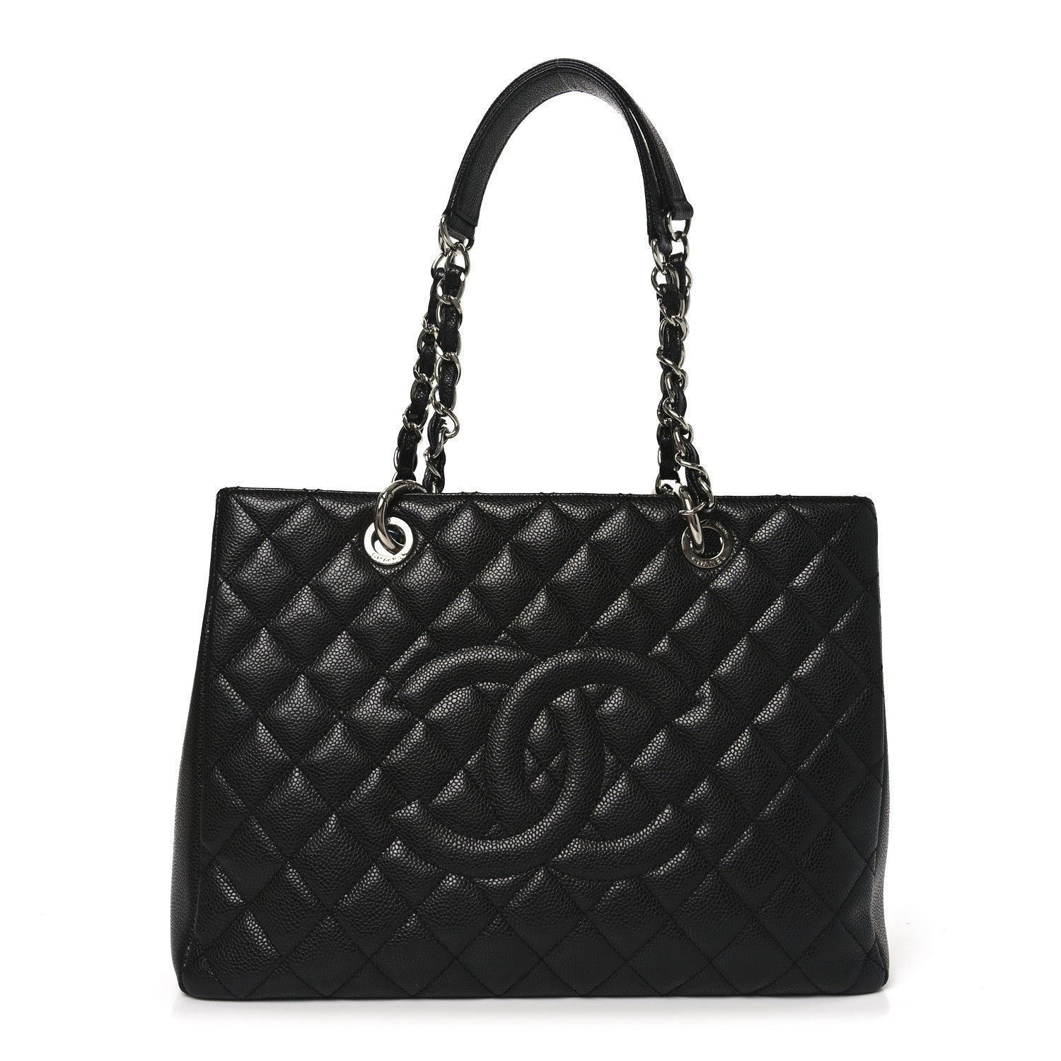 Chanel Caviar Quilted Grand Shopping Tote GST Black 1 of 10