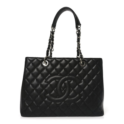 Chanel Caviar Quilted Grand Shopping Tote GST Black 1 of 10