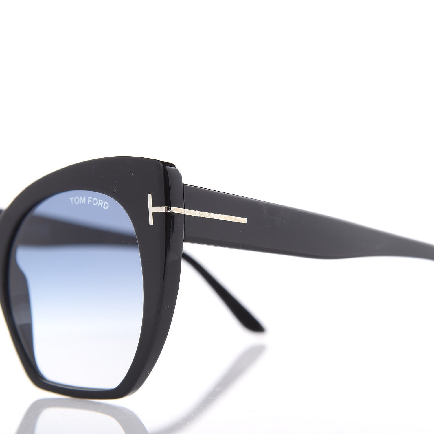 Tom Ford Samantha Cat Eye Sunglasses TF553 Black 6 of 12