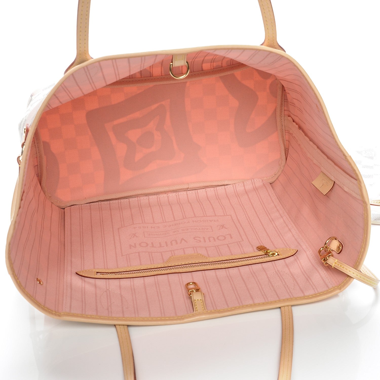 Louis Vuitton Damier Azur Tahitienne Neverfull MM 6 of 8