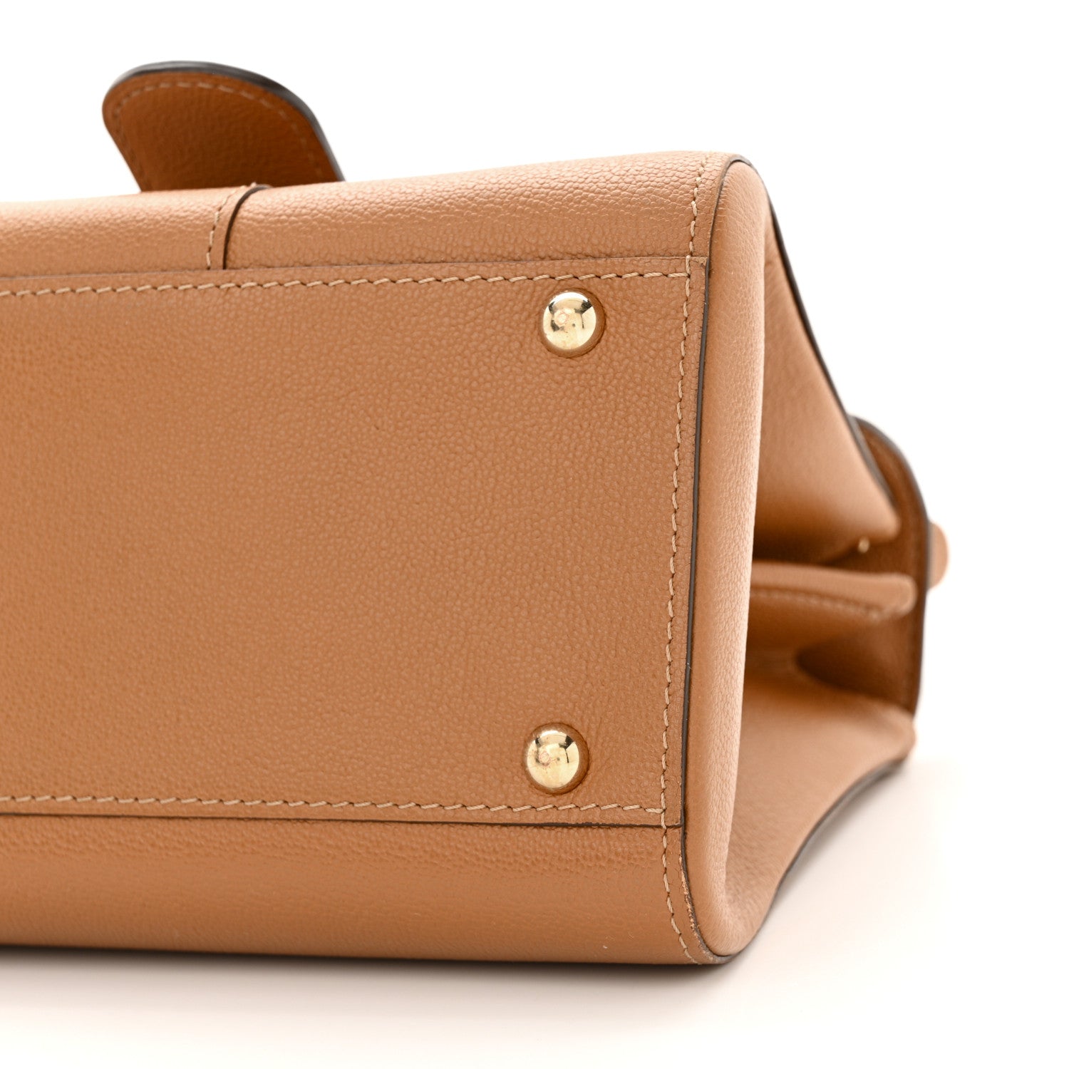 Delvaux Grained Calfskin Mini Brillant Satchel Natural 10 of 18