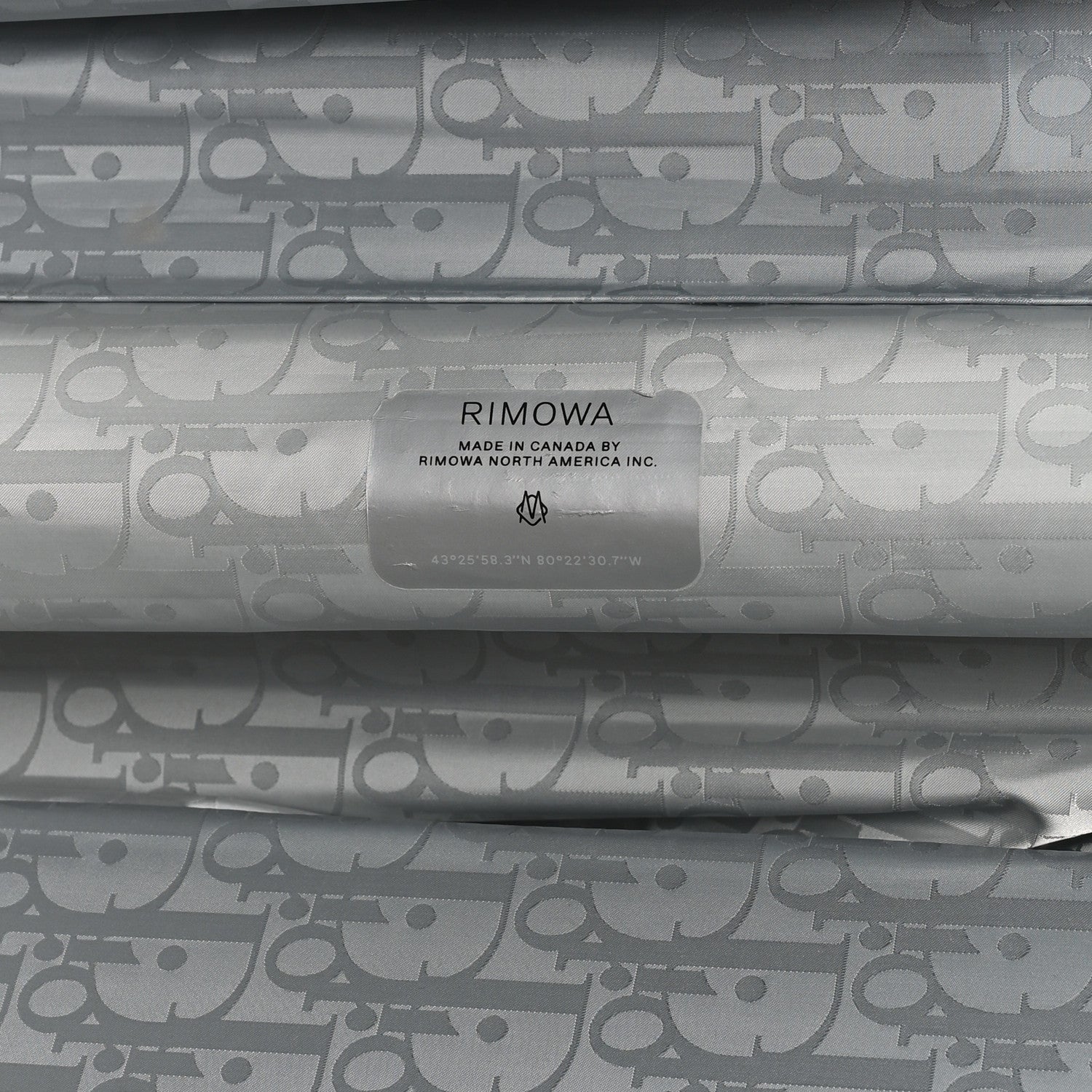 Christian Dior X RIMOWA Aluminum Gradient Carry On Luggage Blue Multi 6 of 10