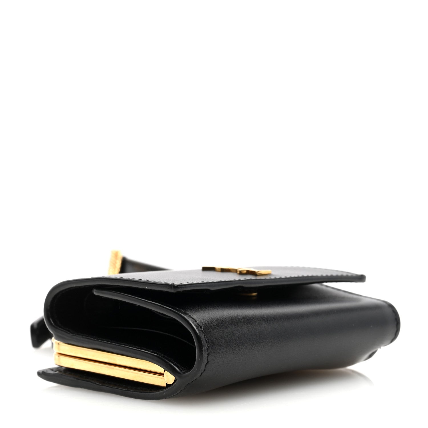 Saint Laurent Smooth Calfskin Monogram Rider Belt Bag Black 4 of 9