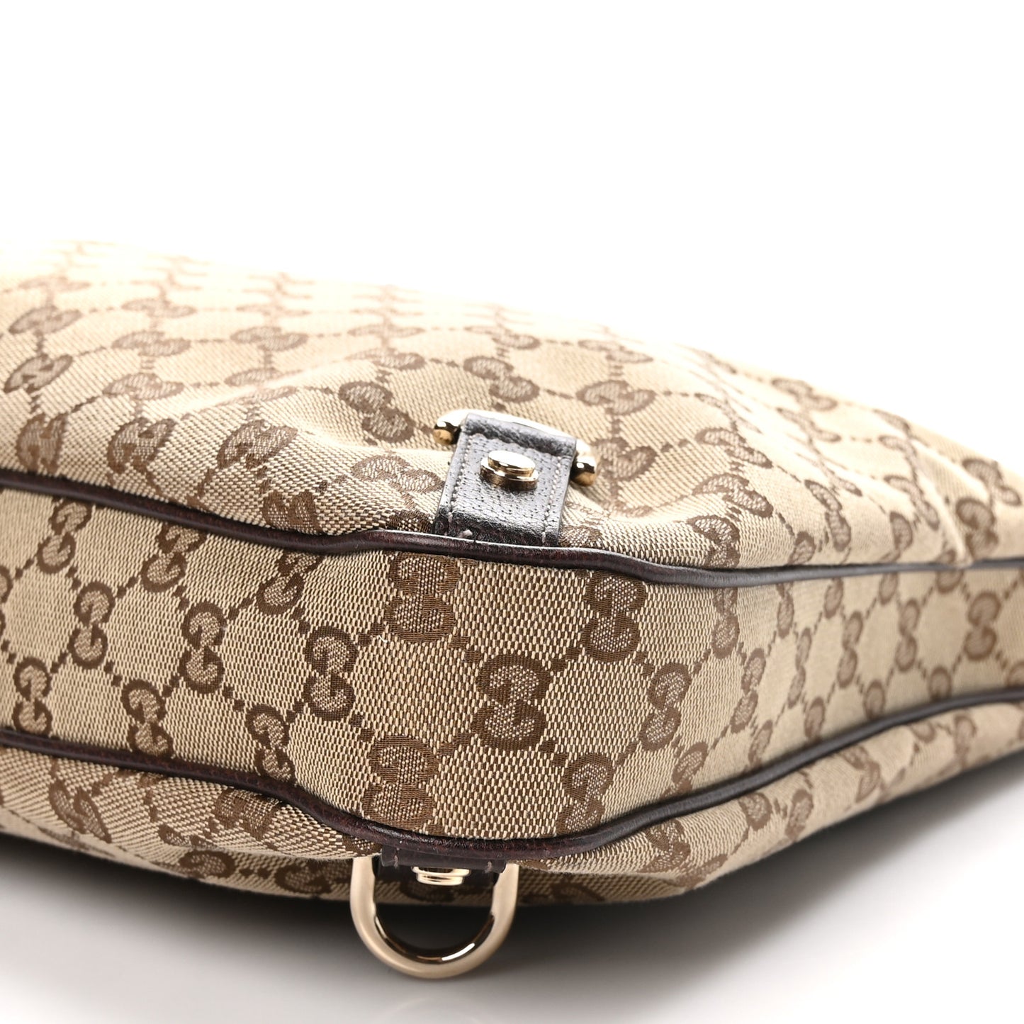 Monogram Large Abbey D Ring Hobo Dark Brown