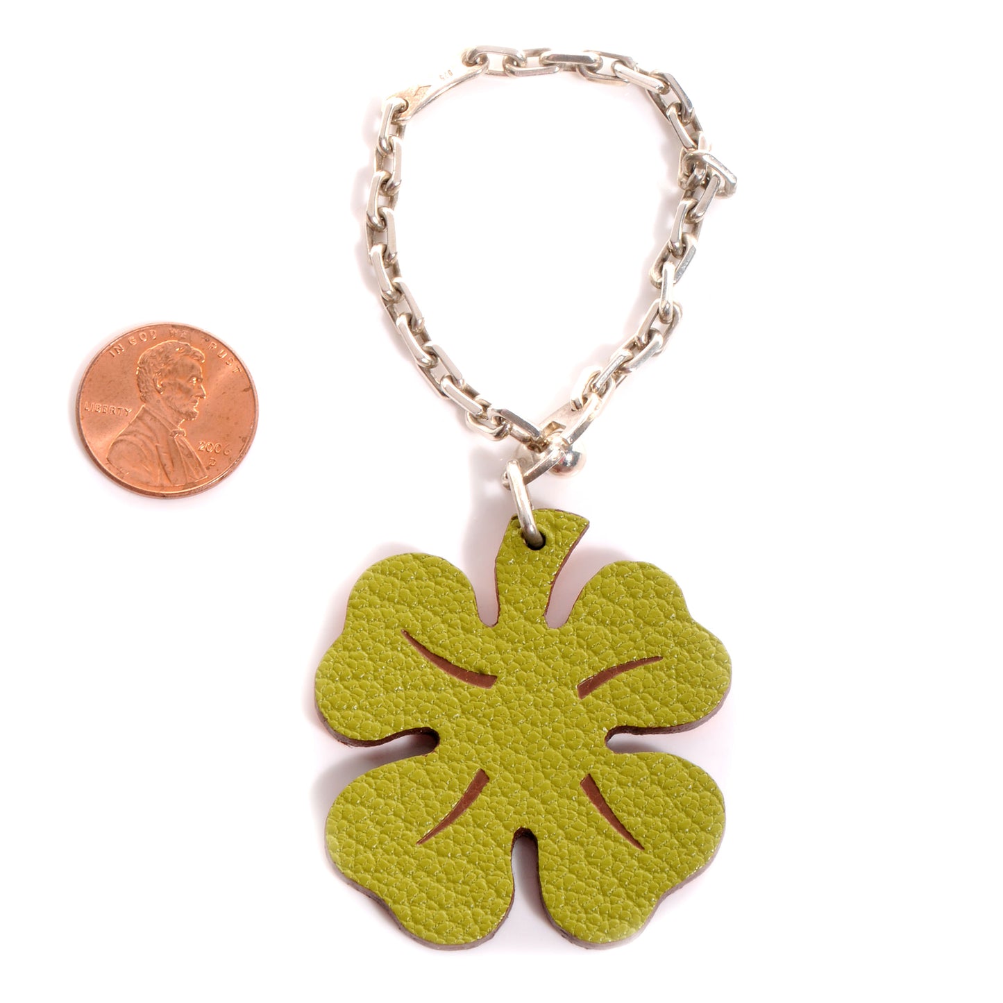 Chevre Lucky Clover Key Chain Vert Anis Orange