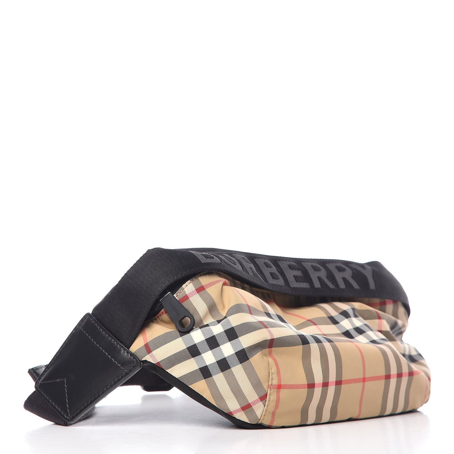 Burberry Nylon Vintage Check Sonny Bum Bag Archive Beige Black 4 of 8