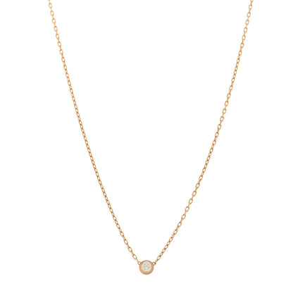 Cartier 18K Pink Gold Diamond SM D'Amour Pendant Necklace 1 of 6