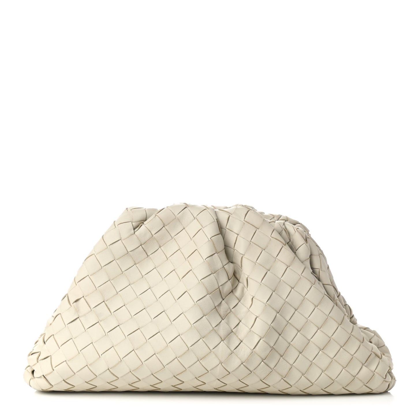 Nappa Maxi Intreccio The Pouch Oversized Clutch Plaster