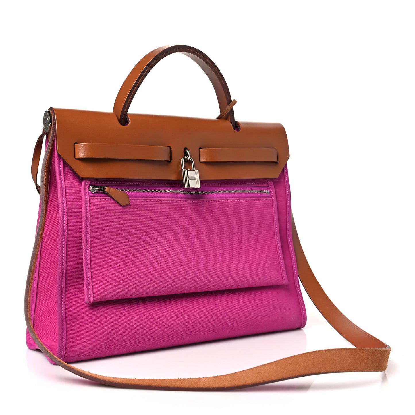 Vache Hunter Toile Herbag Zip 31 PM Magnolia Fauve