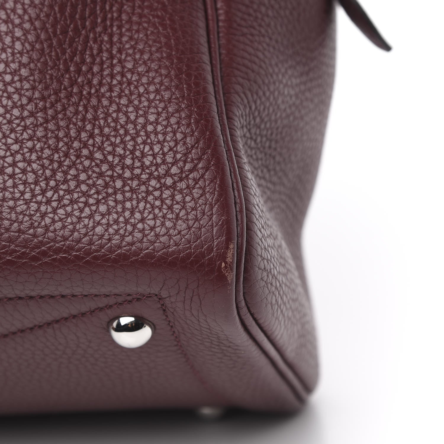 Hermes Taurillon Clemence Victoria II 35 Bordeaux 9 of 10