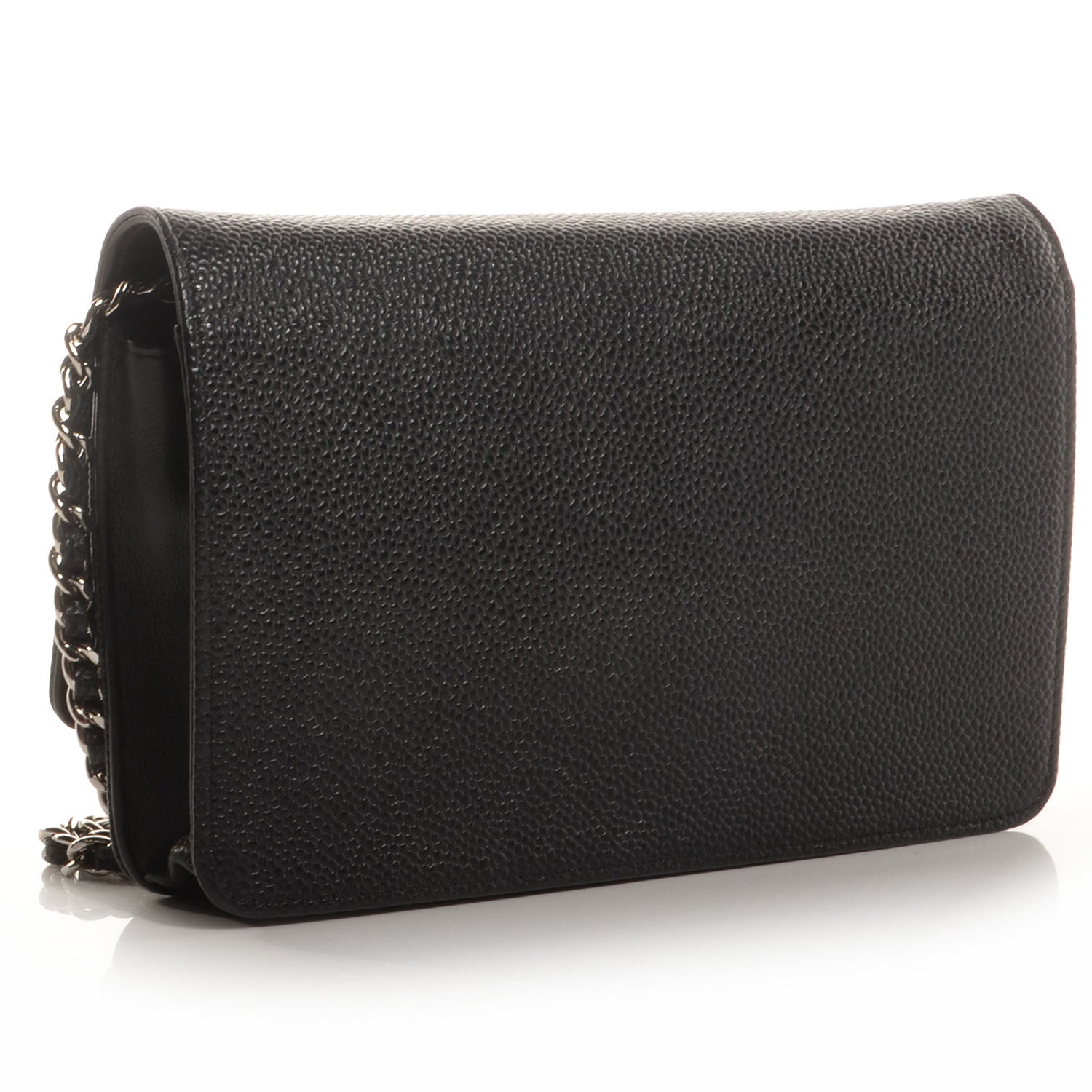 Chanel Caviar Timeless CC Wallet on Chain WOC Black 3 of 9