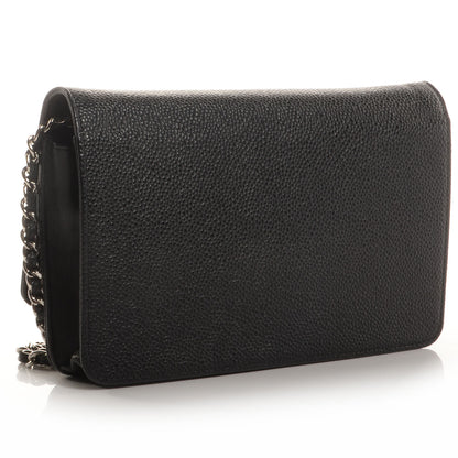 Chanel Caviar Timeless CC Wallet on Chain WOC Black 3 of 9