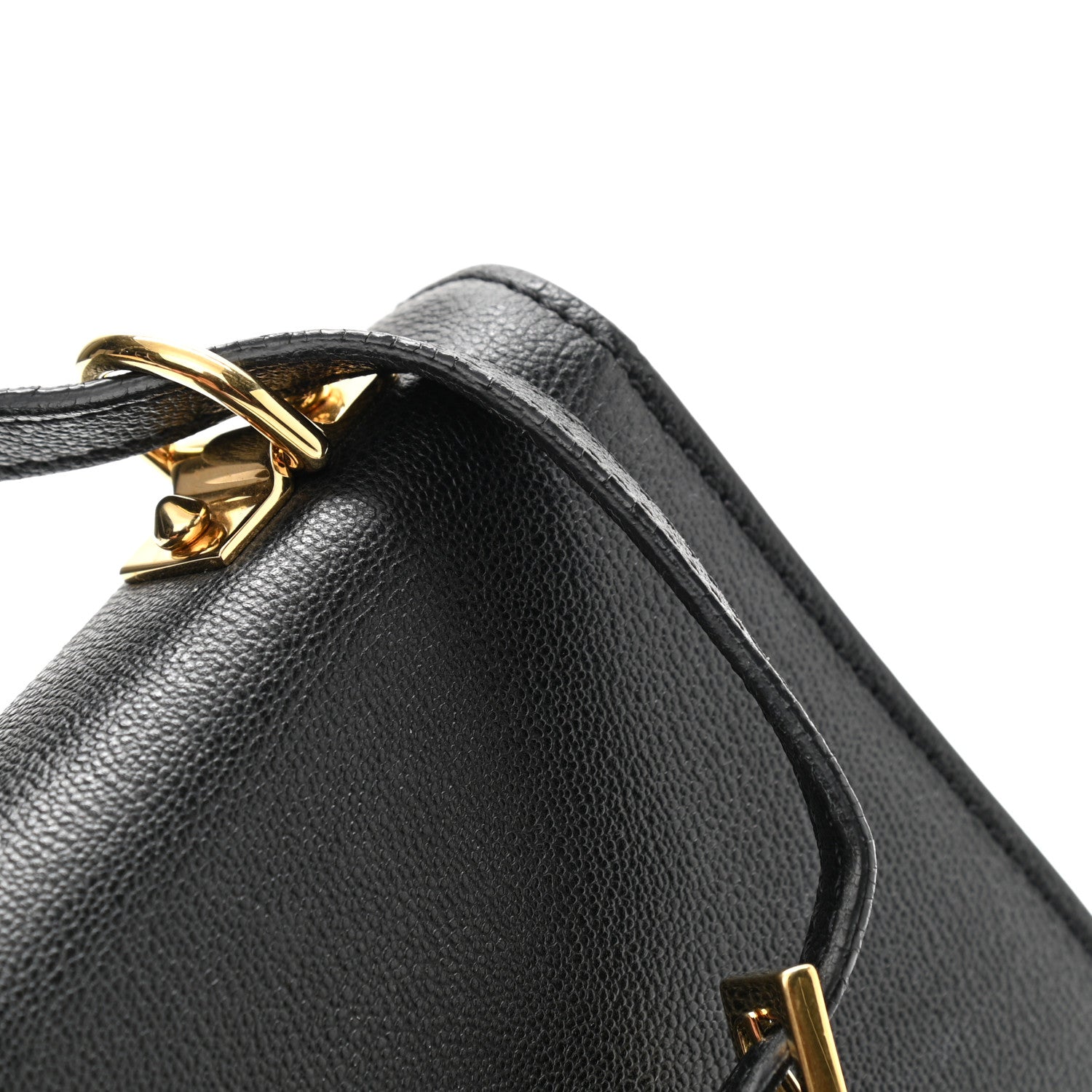 Alexander McQueen Grained Calfskin Small Insignia Flap Black 12 of 15