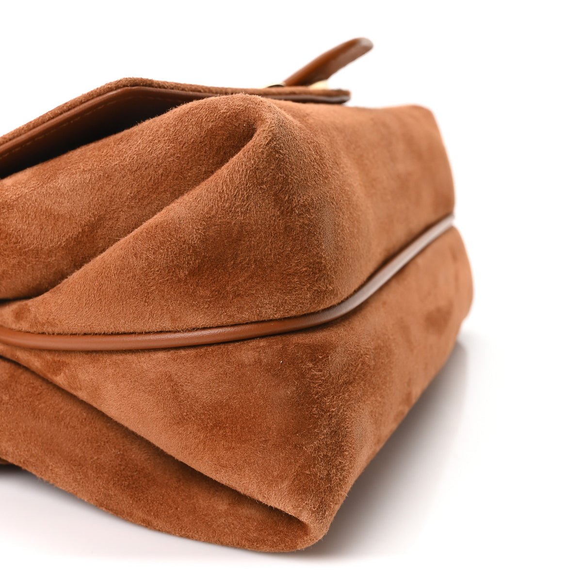 Suede Mini Mia Crossbody Bag Naturale