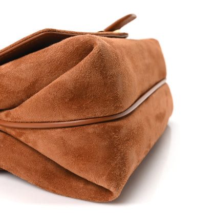 Salvatore Ferragamo Suede Mini Mia Crossbody Bag Naturale 8 of 9