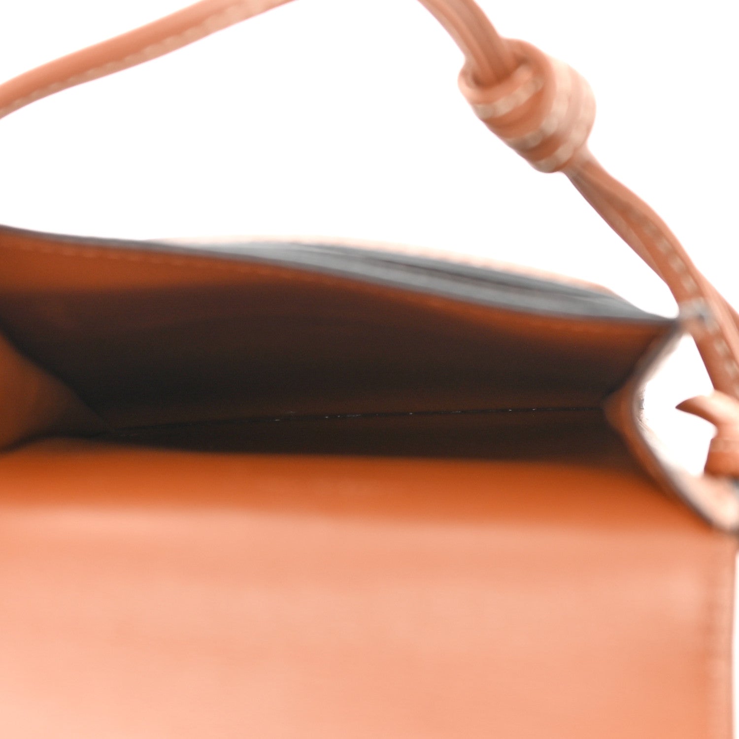 Celine Triomphe Canvas Lambskin Phone Pouch With Flap Tan 5 of 14