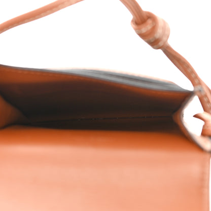Celine Triomphe Canvas Lambskin Phone Pouch With Flap Tan 5 of 14