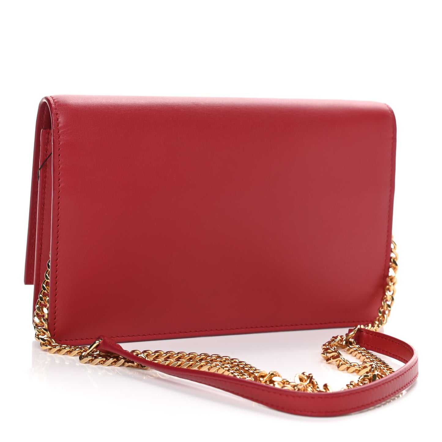 Smooth Calfskin Classic Monogram Kate Tassel Chain Wallet New Lipstick