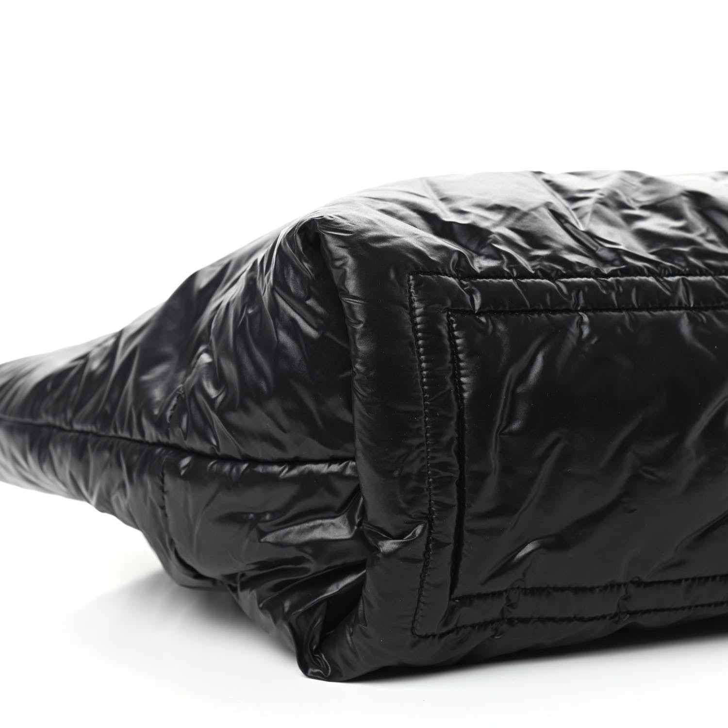 Chanel Nylon Quilted Coco Cocoon Reversible Tote Black 8 of 10