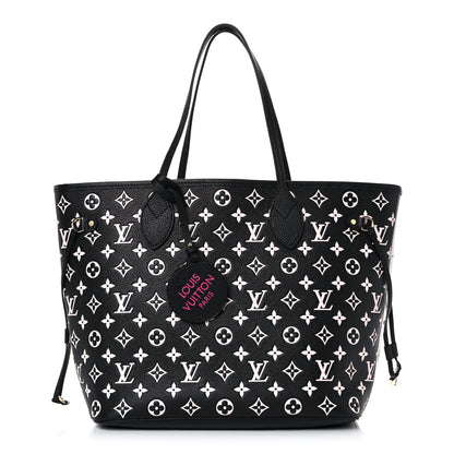 Louis Vuitton Empreinte Spring In The City Neverfull MM Black White Pink 3 of 11