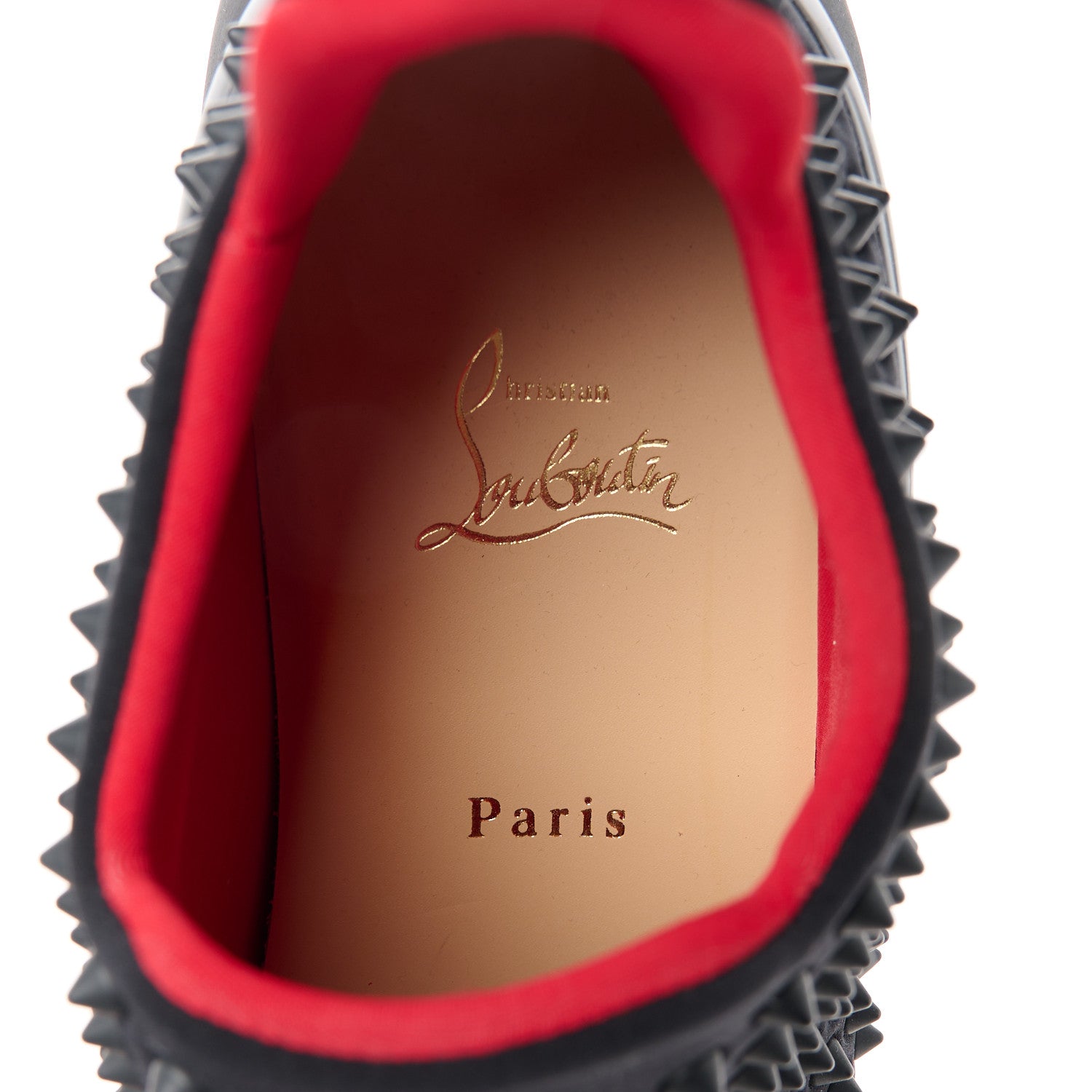 Christian Louboutin Neoprene Spike Sock Donna Flat Sneakers 40 Black 7 of 8