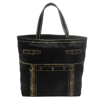 Saint Laurent Satin Signature Tote Black 1 of 7