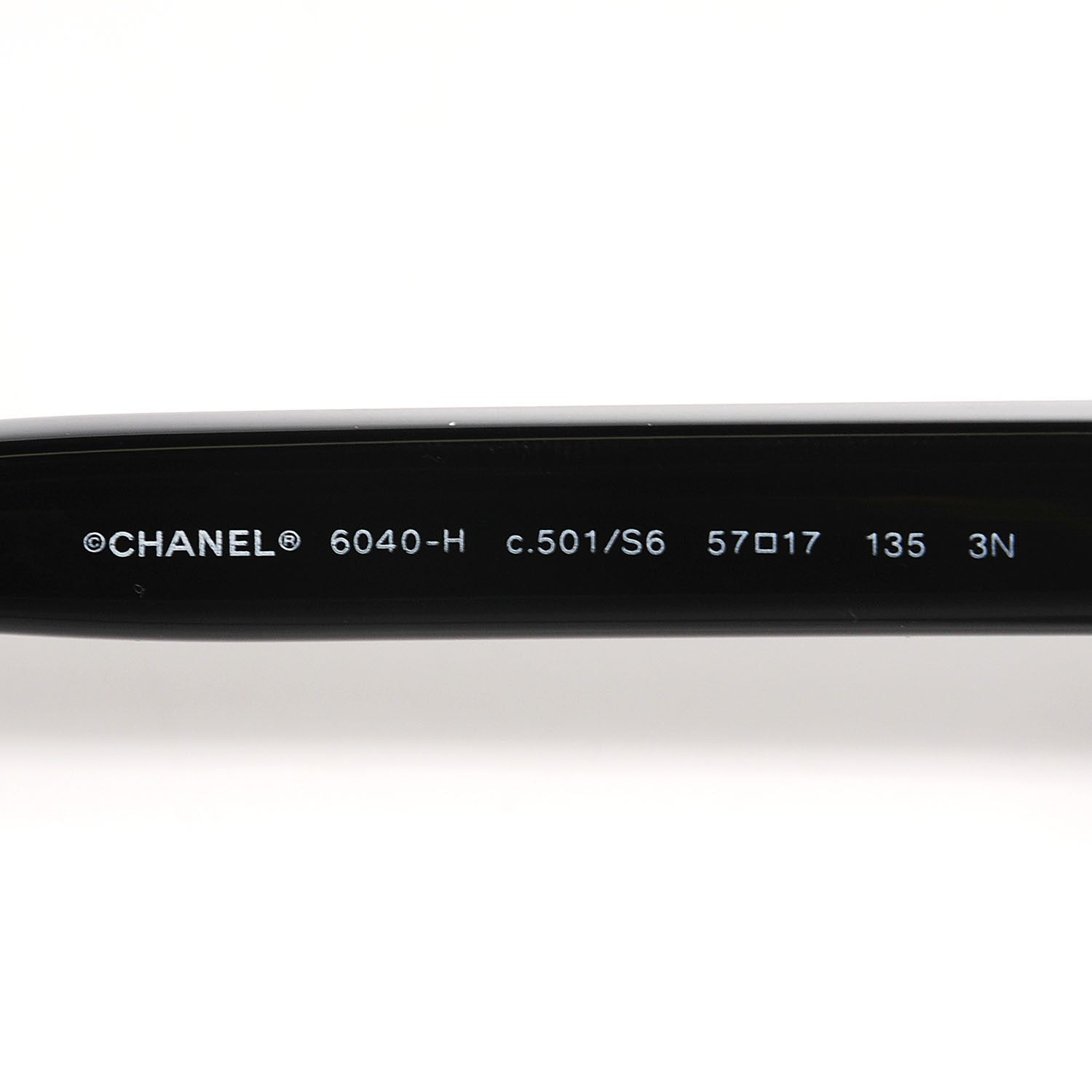 Chanel Freshwater Cultured Pearl Butterfly Sunglasses 6040 H Black 4 of 7
