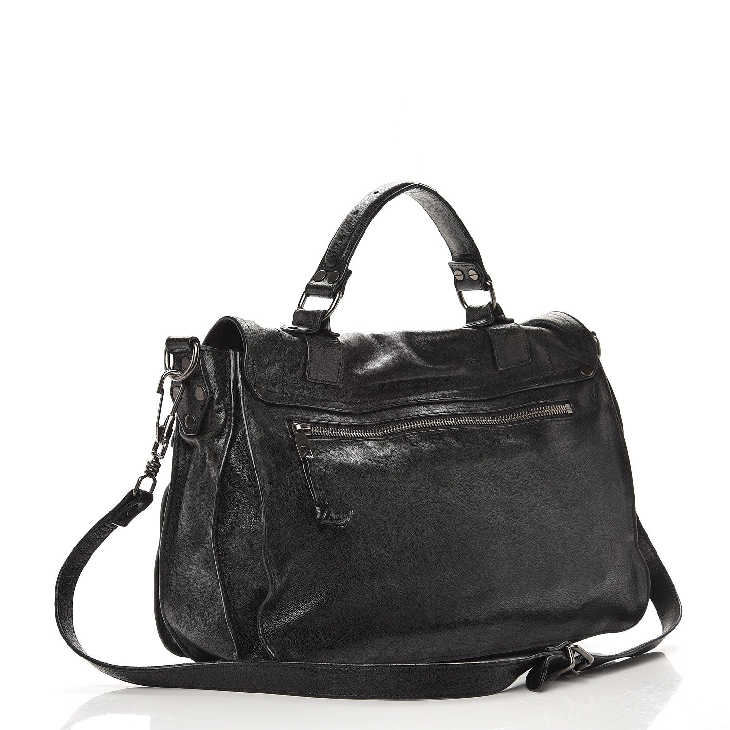 Proenza Schouler Lambskin Medium PS1 Satchel Black 4 of 10