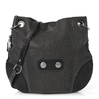 Alexander McQueen Studded Calfskin Faithful Zip Hobo Black 1 of 15