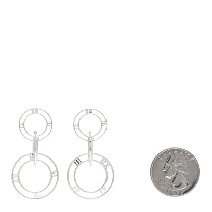 Tiffany Sterling Silver Atlas Triple Drop Earrings 2 of 4