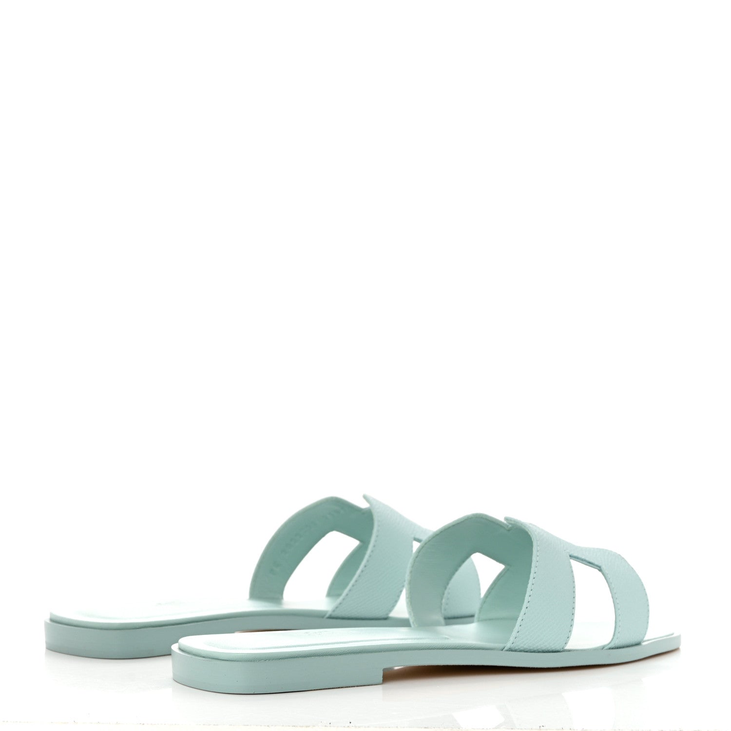 Hermes Epsom Oran Sandals 40 Vert Embrun 4 of 10
