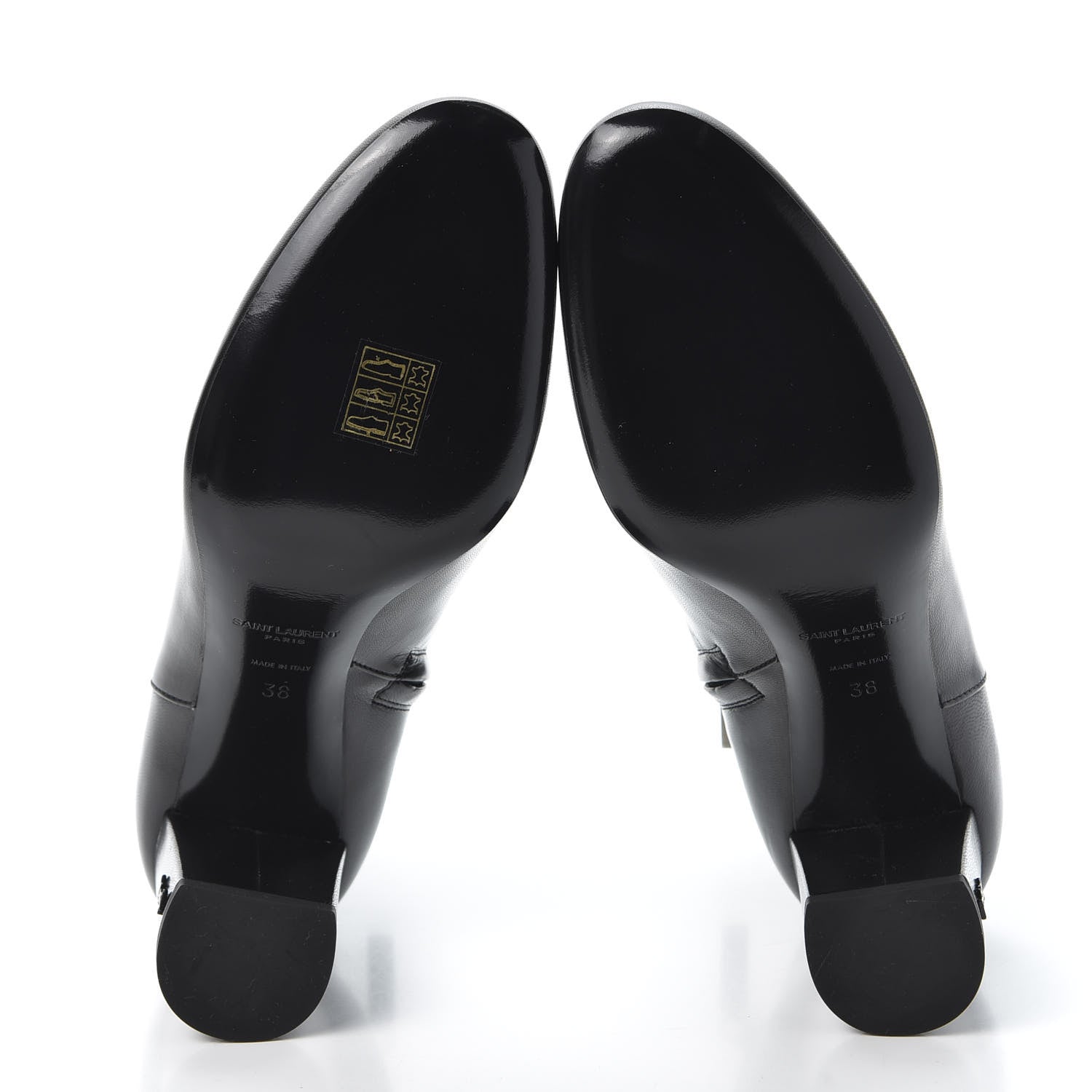 Saint Laurent Nappa Loulou Ankle Zip Boot 38 Black 5 of 11