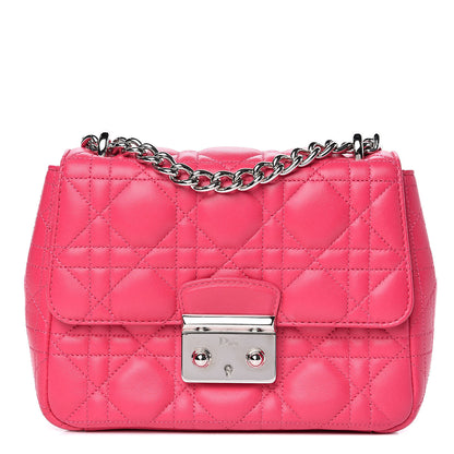 Christian Dior Lambskin Cannage Mini Miss Dior Flap Fuchsia 1 of 12